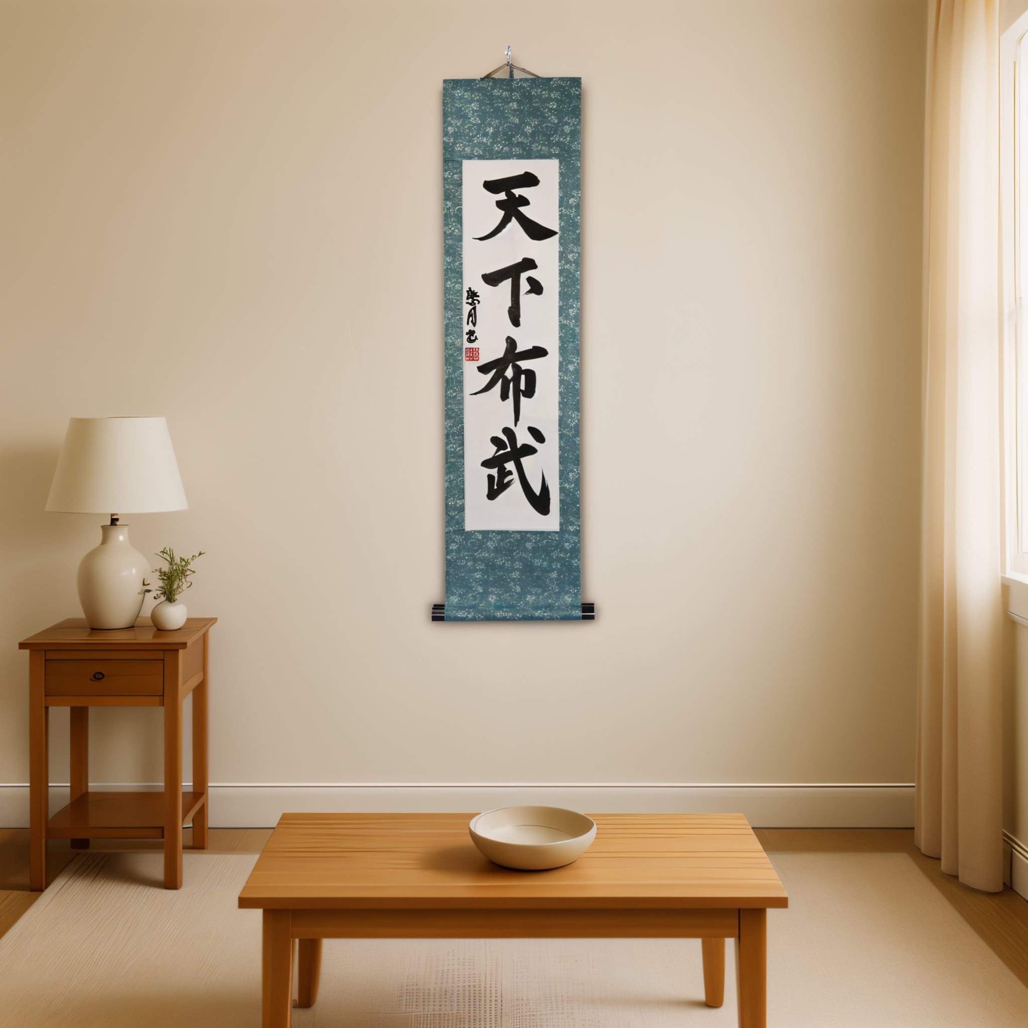 Weisheit und Stärke zur Vereinigung Japans — 天下布武 (Tenka Fubu) von Luna